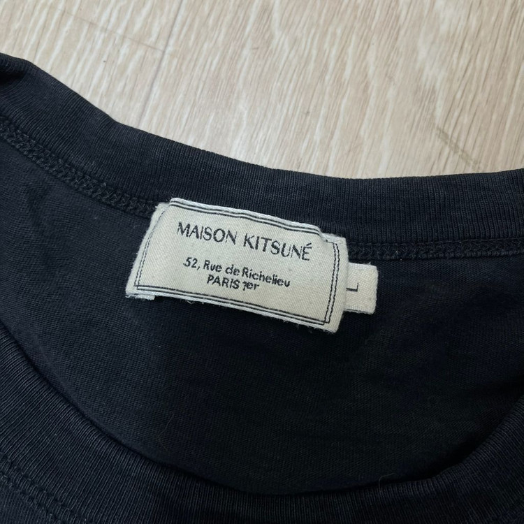 메종키츠네 폭스헤드 라운드 반팔티 L/100 이미지