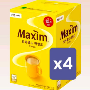 [무료배송] 맥심 모카골드 마일드 커피믹스 880T(220T x 4박스) 이미지