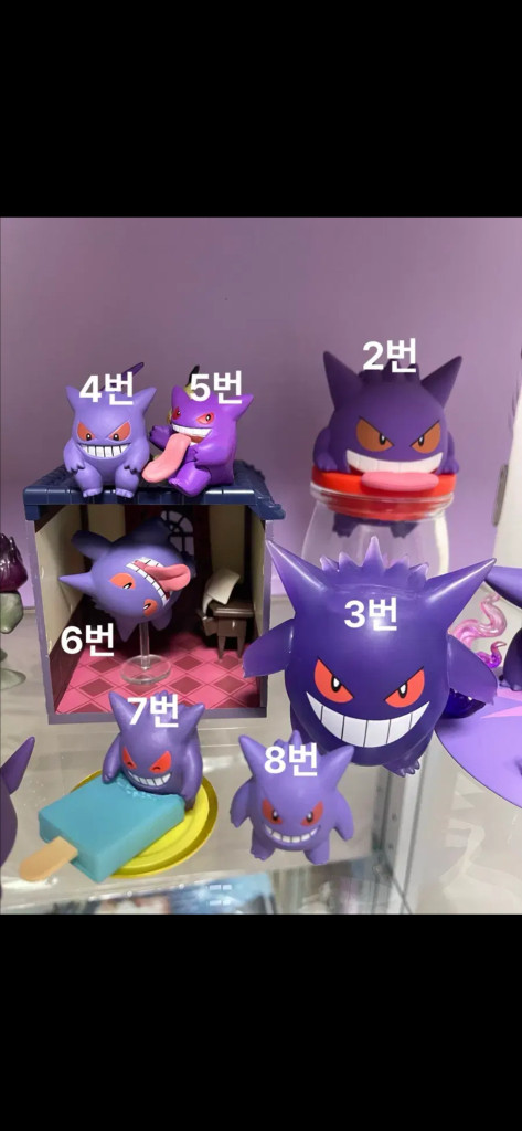 포켓몬스터 팬텀 피규어,인형(gengar figures, toy) 이미지