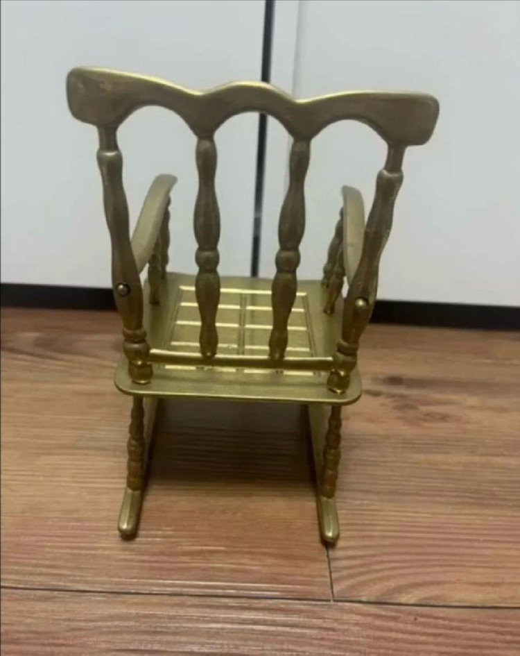 빈티지 브라스 의자 장식/ 황동소품 이미지