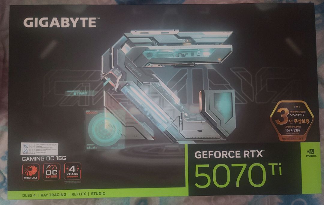 기가바이트 5070ti gaming oc 16gb 제이씨현 판매합니다 이미지
