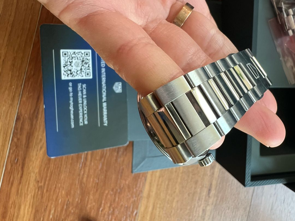 태그호이어 까레라 36mm 오토매틱 블루 청판 wbn2311 풀박 이미지