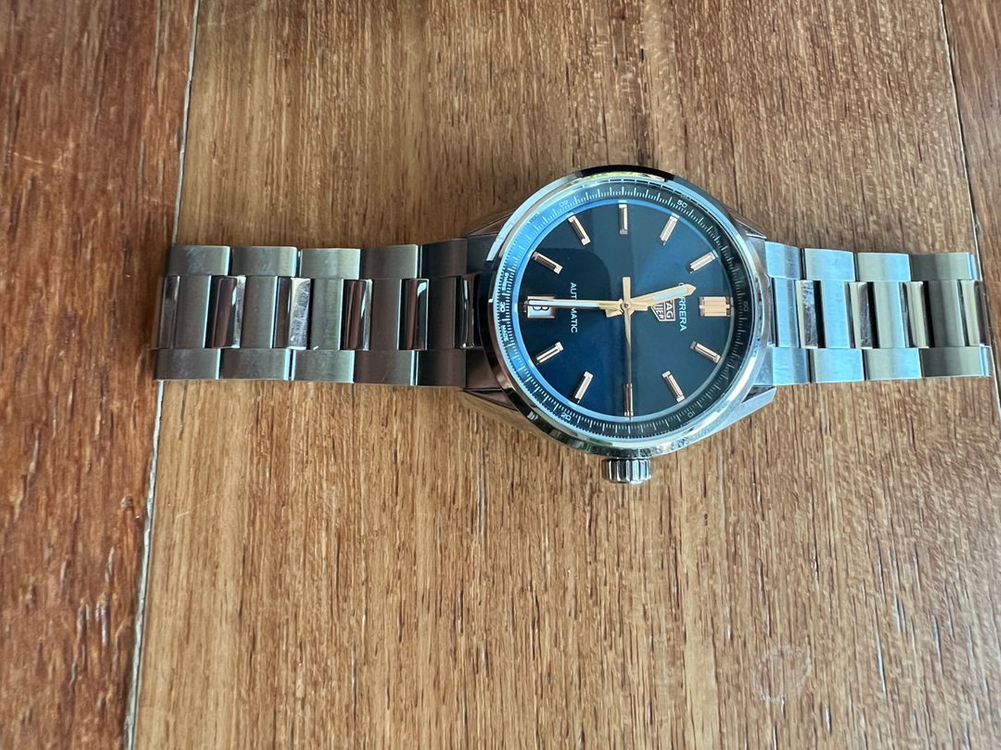 태그호이어 까레라 36mm 오토매틱 블루 청판 wbn2311 풀박 이미지