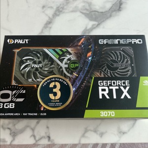 RTX 3070 게이밍 그래픽카드 이미지