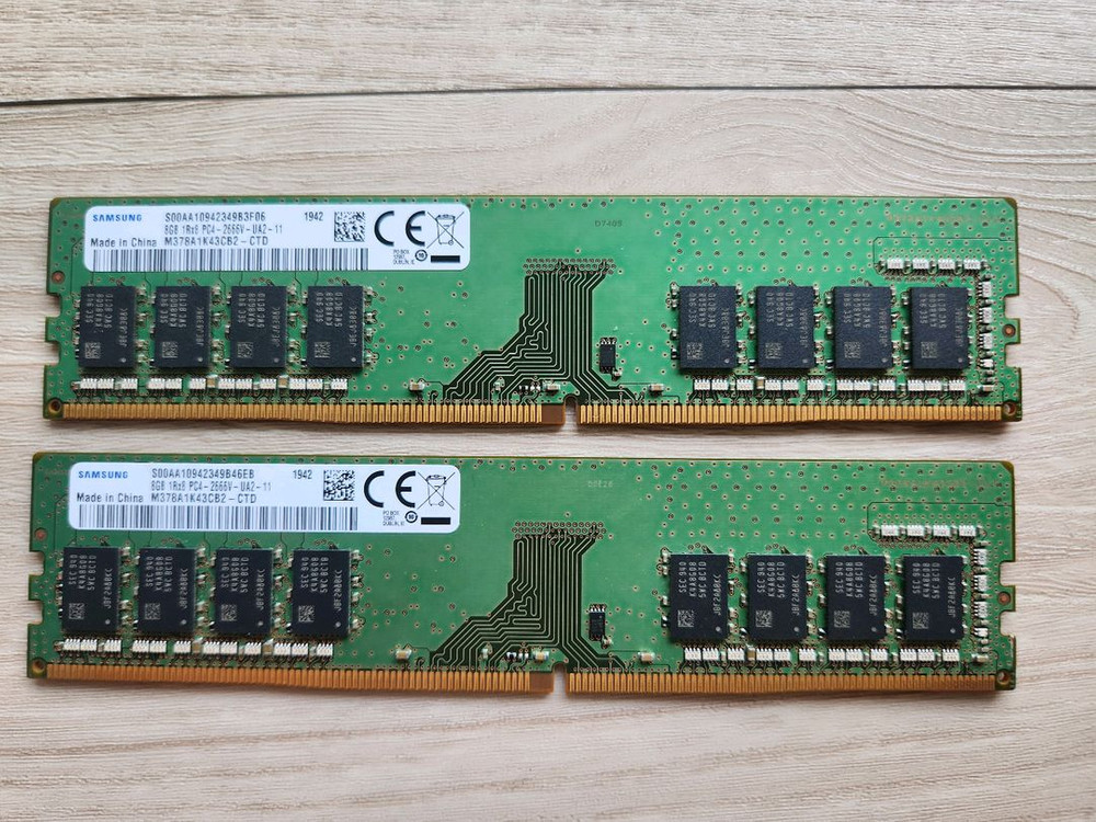 삼성 DDR4 8G 단면 메모리 (램 ram 2666 듀얼 컴퓨터 8gb 16g) 이미지