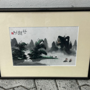 동양화 풍경화 산수화 수묵화 채색화 그림 벽걸이 인테리어 액자 팝니다 이미지