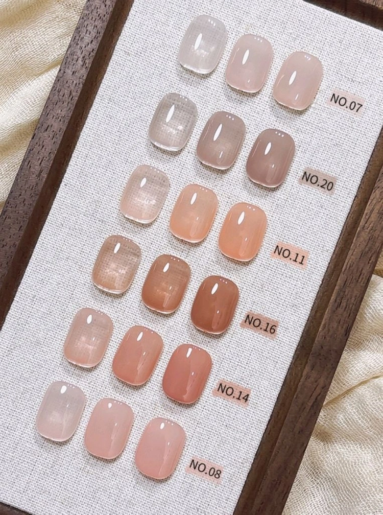 유리알 누디 베이지톤 핑크톤 시럽젤 젤네일 15ml 이미지