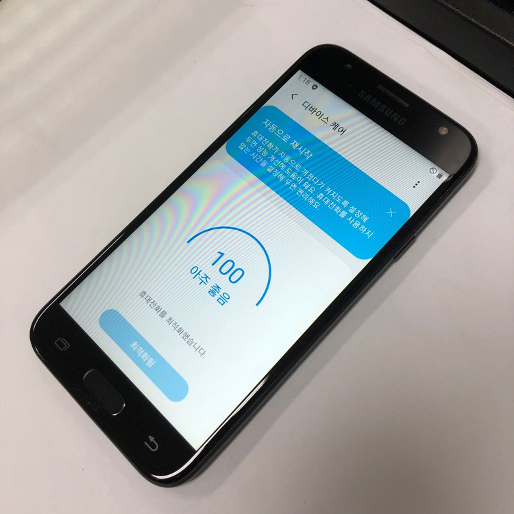 갤럭시 J3 16GB 블랙 U+ 무잔상 중고폰 안드로이드 9버전 213629 이미지