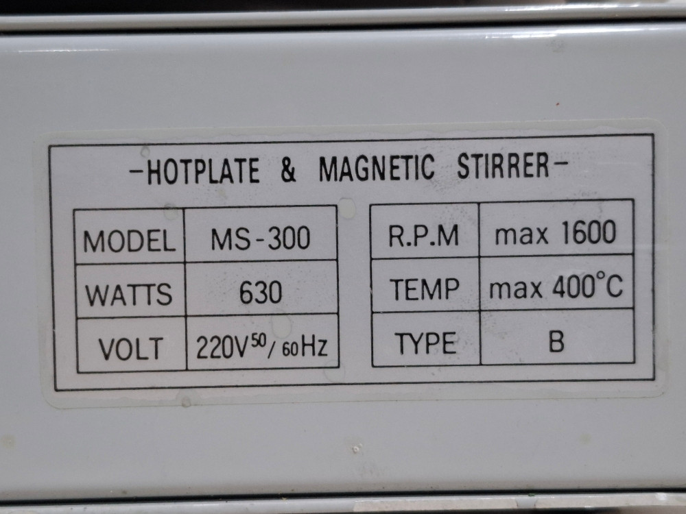 MTOPS MS300 Hot & stirrer 핫플레이트 교반기 이미지