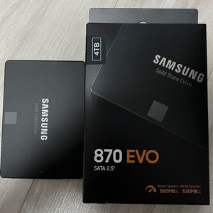 삼성 870EVO 4tb SSD (신품급) 이미지