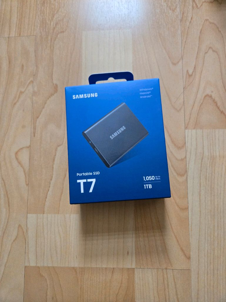 삼성 Portable SSD T7 1TB 미개봉 팔아요 이미지