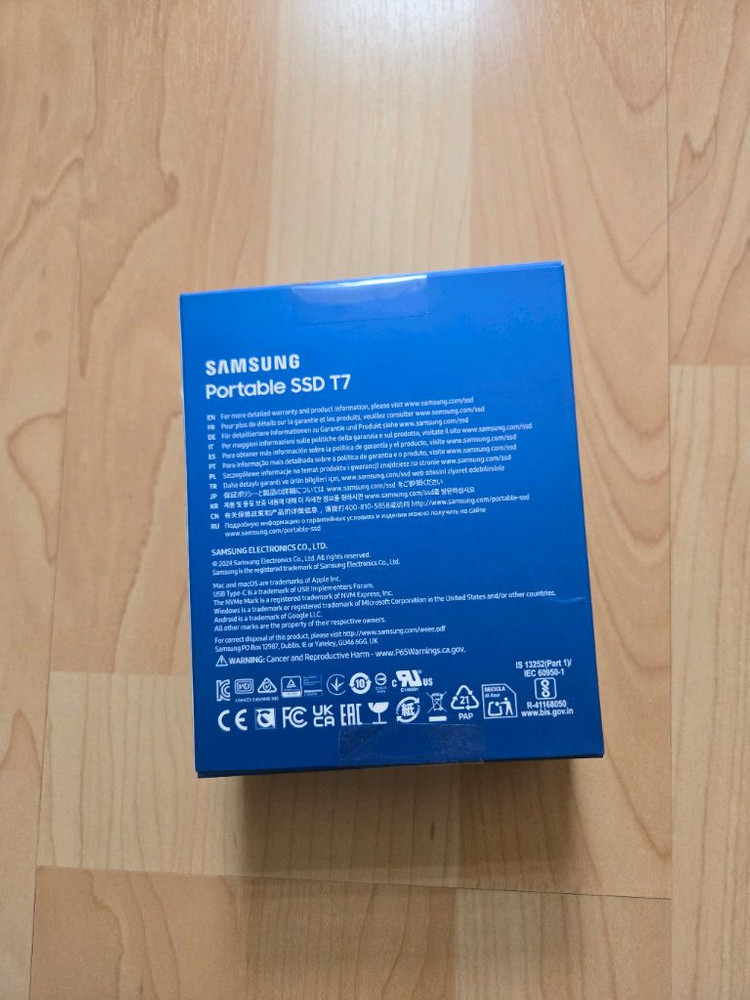삼성 Portable SSD T7 1TB 미개봉 팔아요 이미지