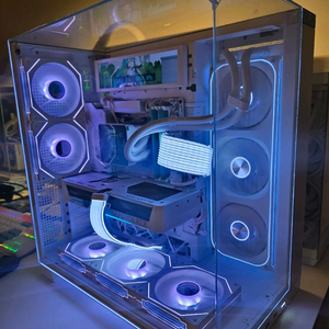 인텔 울트라285K RTX5080 화이트PC 이미지