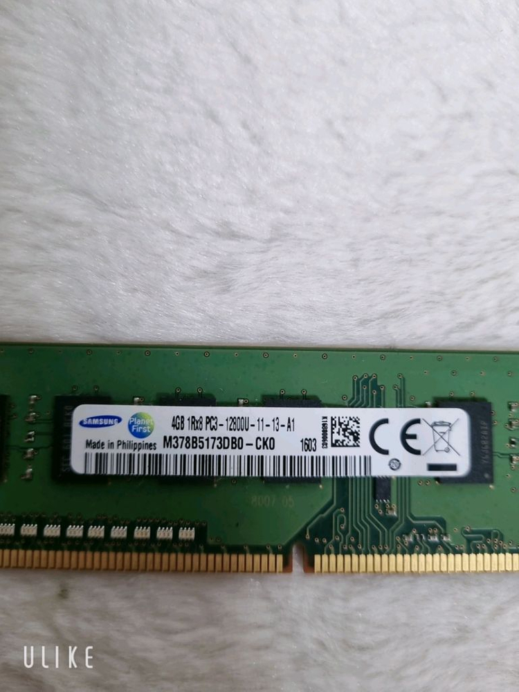 삼성 DDR3 4GB PC3 12800U 데스크탑 메모리 2개일괄 이미지