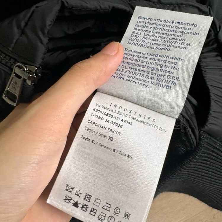 [XL] 25FW 몽클레어 김현우 니트패딩 블랙 이미지