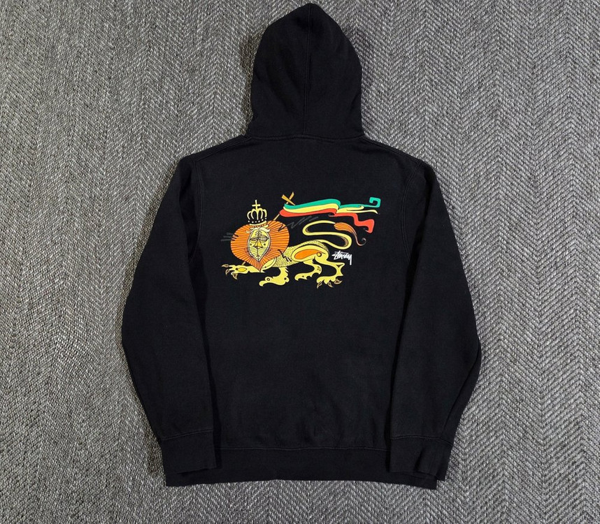 스투시 Stussy 라이온 그래픽 후드티 이미지