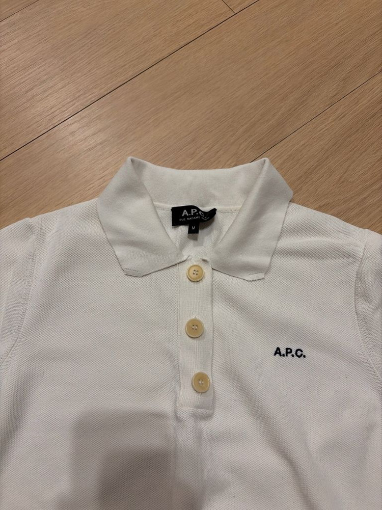 A.P.C 폴로 반팔 니트 여성 m 이미지