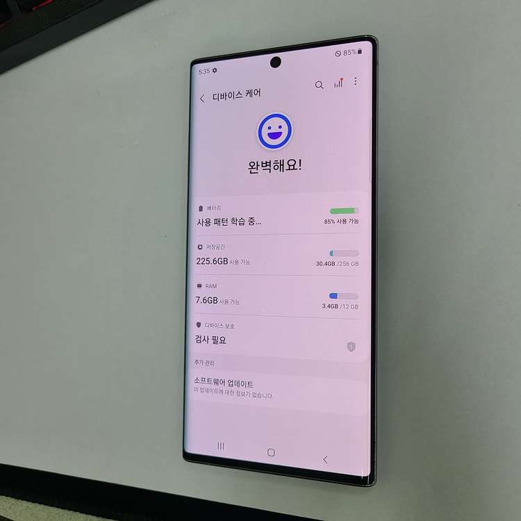 갤럭시 노트10플러스 실버 256G LGU+ 무잔상 213882 이미지