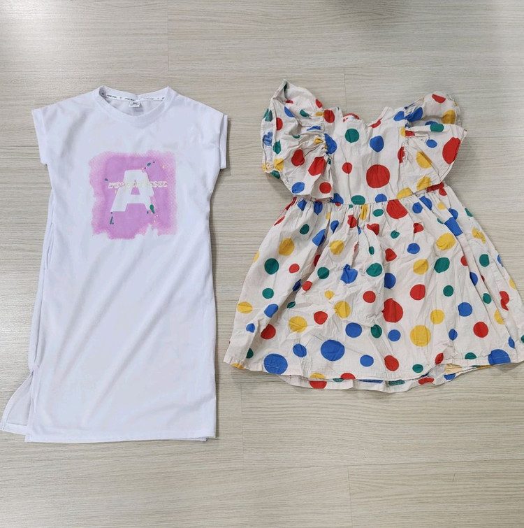 H&M 데님 멜빵 반바지 외 원피스 140 이미지