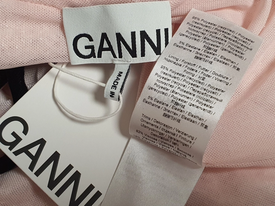 가니 GANNI 리본 스트랩 시퀸 블라우스 탑 34 사이즈 새상품 정품 이미지