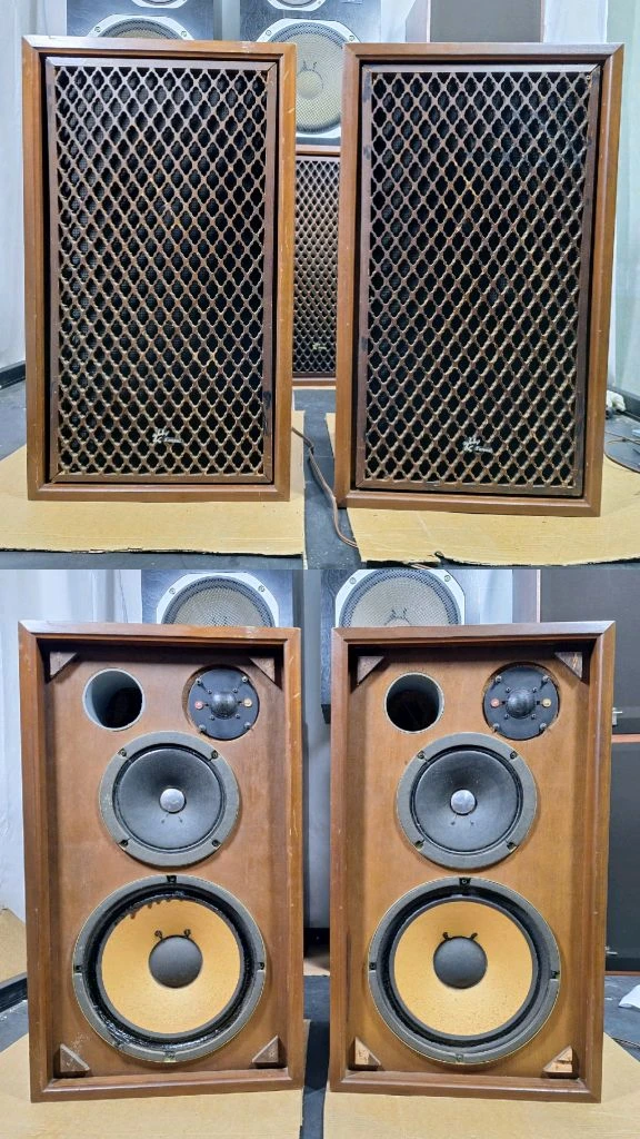 SANSUI 산수이 SP-1001 빈티지 궤짝 스피커 10인치 레트로 앤틱 인테리어 카페 가게 매장 오디오 음향 이미지
