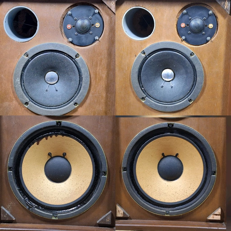 SANSUI 산수이 SP-1001 빈티지 궤짝 스피커 10인치 레트로 앤틱 인테리어 카페 가게 매장 오디오 음향 이미지