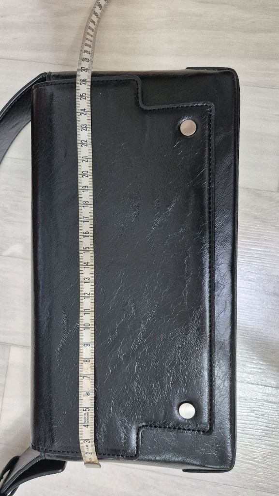[거의새것]미니백 크로스백 파인드카푸어 마크백 26 크링클드 블랙 (26x13x5cm) 1~2회 사용 이미지