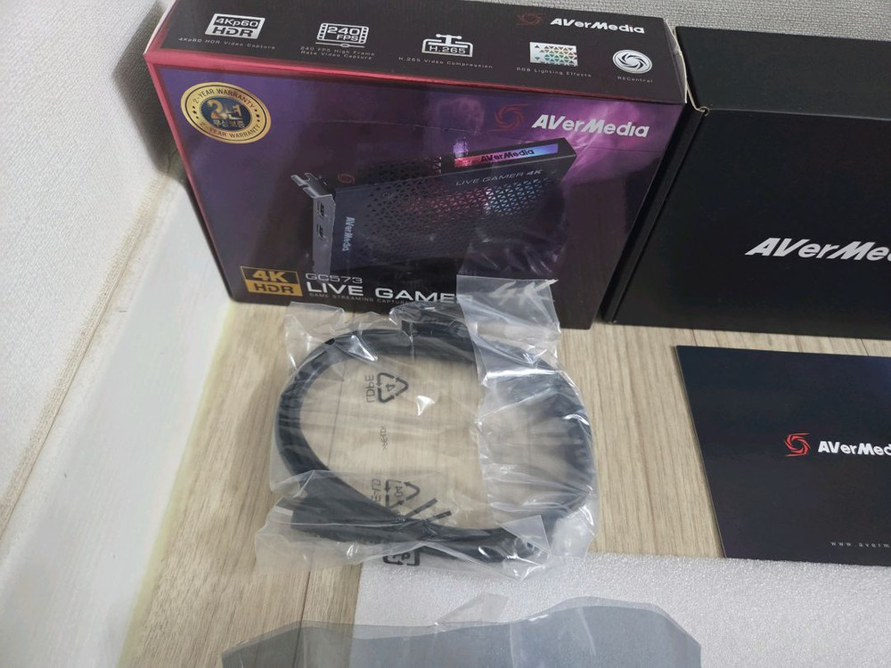 신품(단순개봉)에버미디어GC573 4K60초고사양내장형 캡쳐보드PS5 PS4Pro Xbox PC등게이밍라이브스트리머 이미지