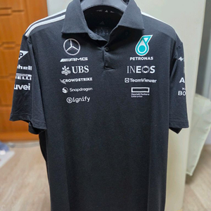 F1 메르세데스 유니폼 카라 셔츠 XL 이미지
