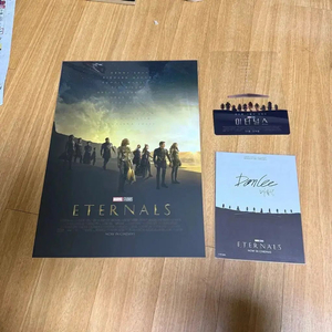 이터널스 씨네큐 포스터 필름마크아트카드오리지널티켓 마블영화 이미지