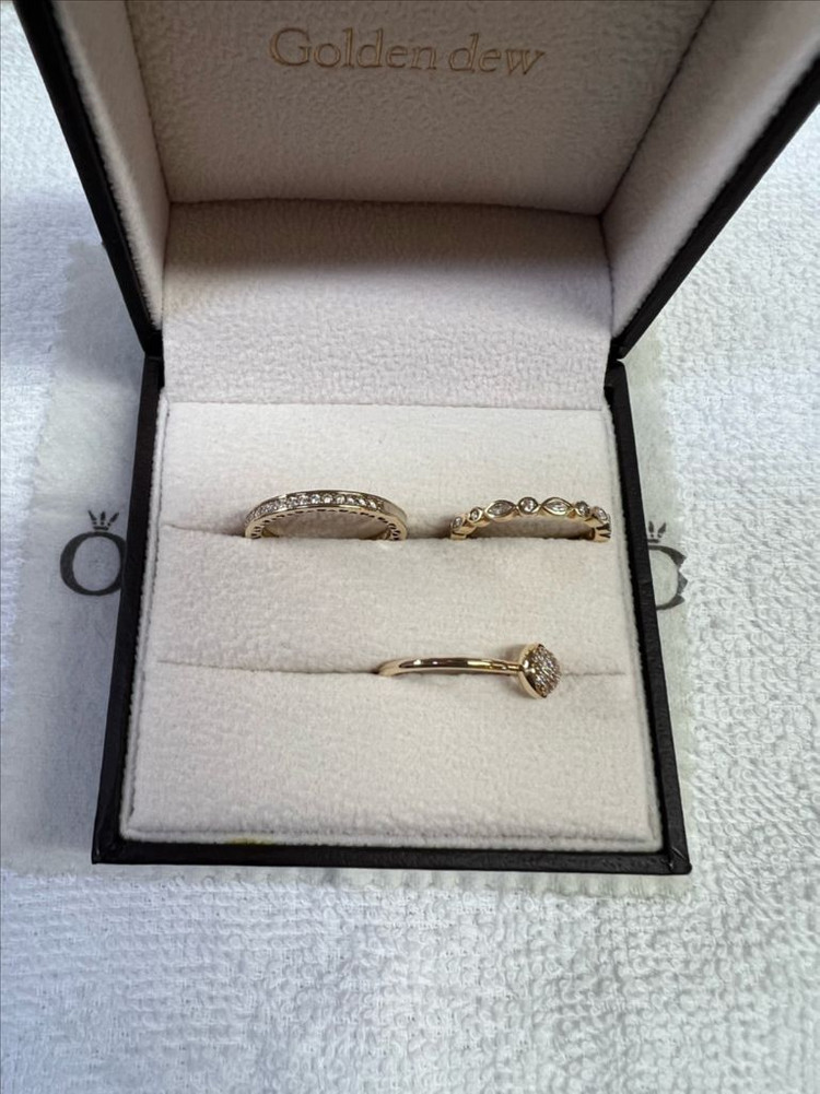 판도라 골드 14k 반지 마퀴즈 52호 (ks 11.5호) 이미지