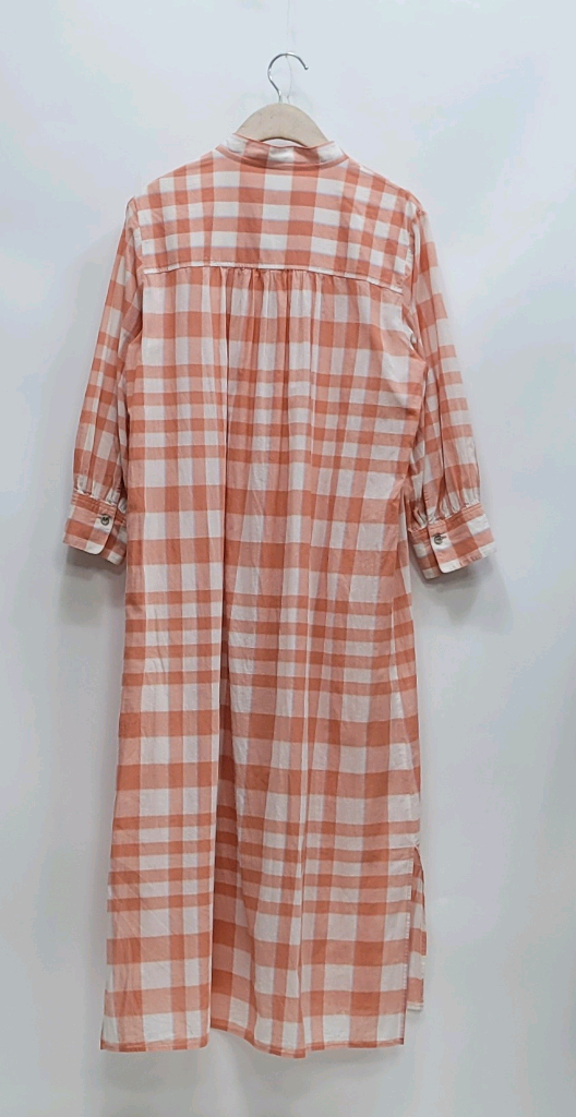 BEANPOLE 빈폴 체크 셔츠형 롱 원피스 / 여 90 오렌지 이미지