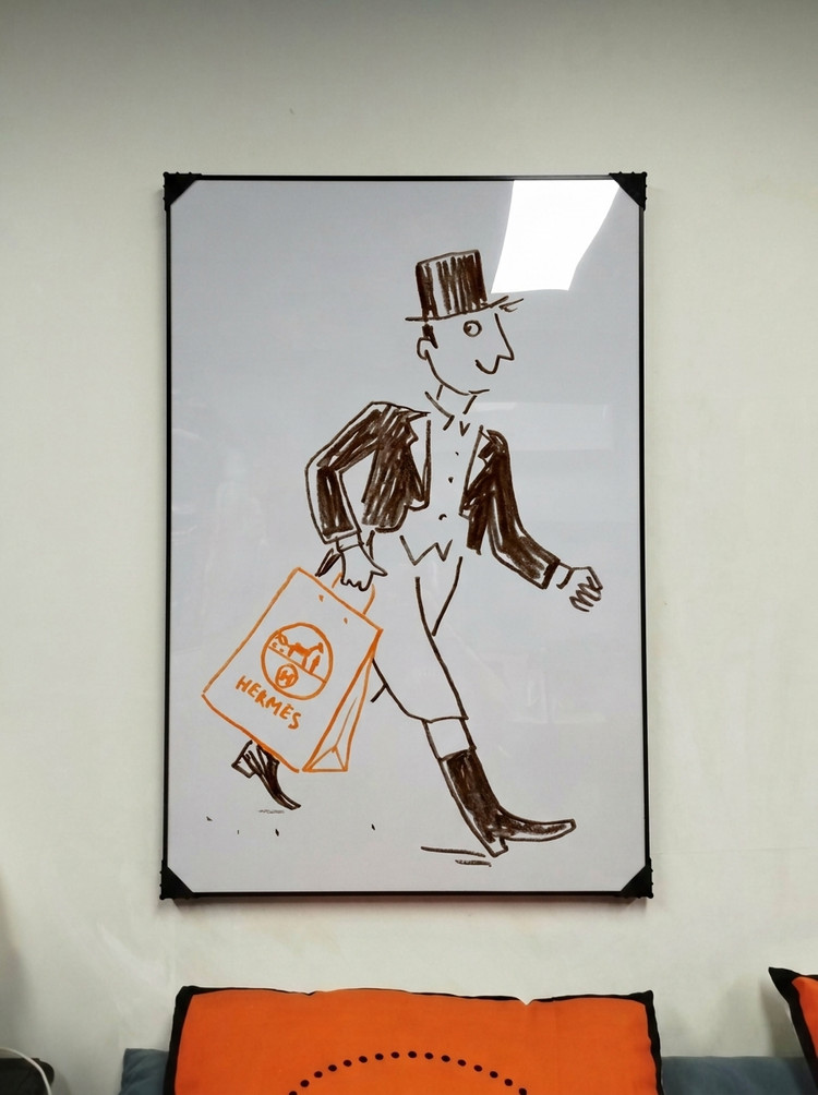 그림 액자 팝아트 인테리어소품 유쾌하고 세련된 신사 캐릭터 그림 모던 아트포스터 대형 거실 유니크한 인테리어 홈데코 이미지