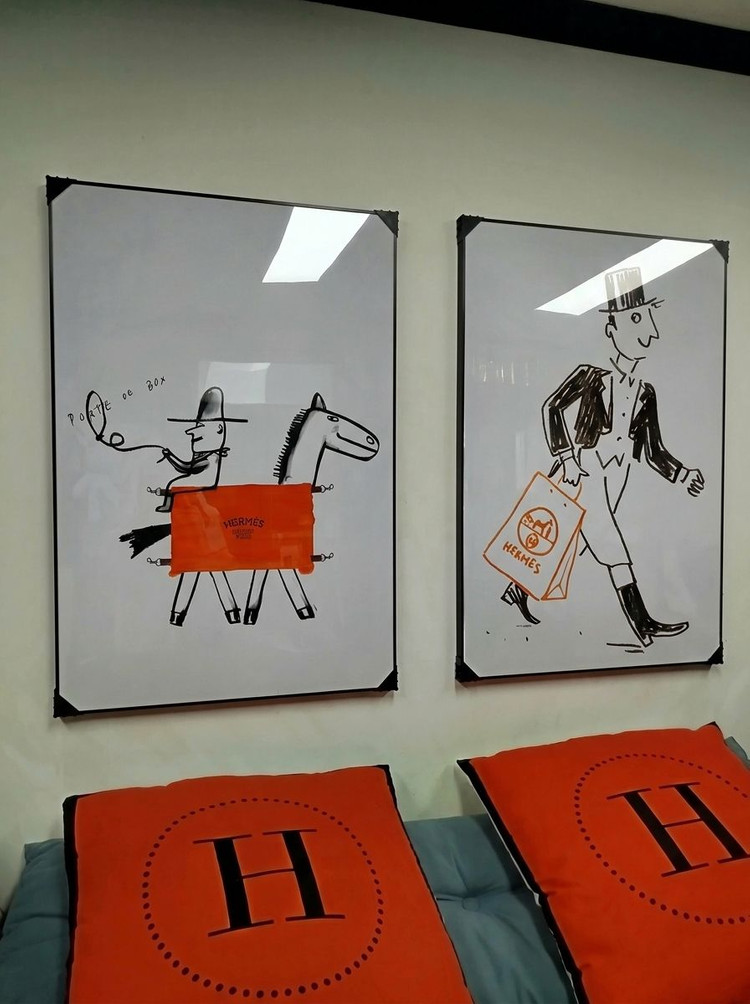 그림 액자 팝아트 인테리어소품 유쾌하고 세련된 신사 캐릭터 그림 모던 아트포스터 대형 거실 유니크한 인테리어 홈데코 이미지