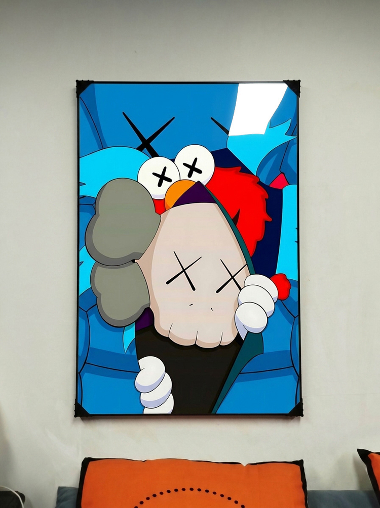 그림 액자 팝아트 인테리어소품 카우스 캐릭터 팝아트그림 액자 유니크한 감각적인 거실 홈카페 포인트 대형 아트포스터 이미지