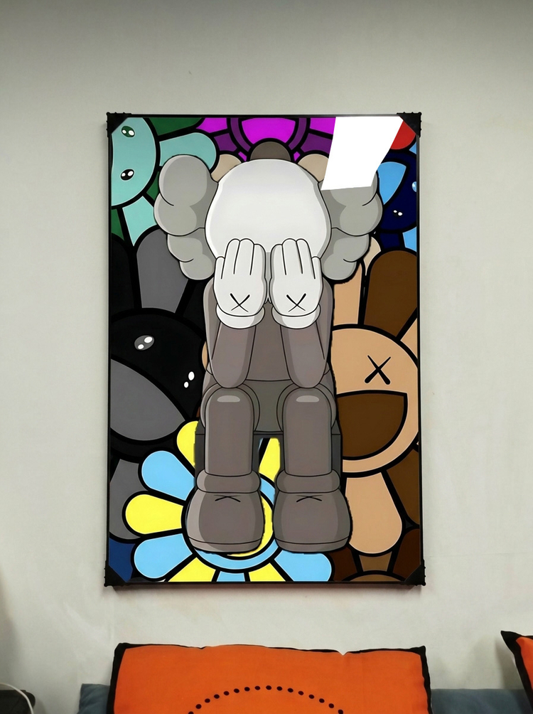 그림 액자 팝아트 인테리어소품 카우스 캐릭터 팝아트그림 액자 유니크한 감각적인 거실 홈카페 포인트 대형 아트포스터 이미지