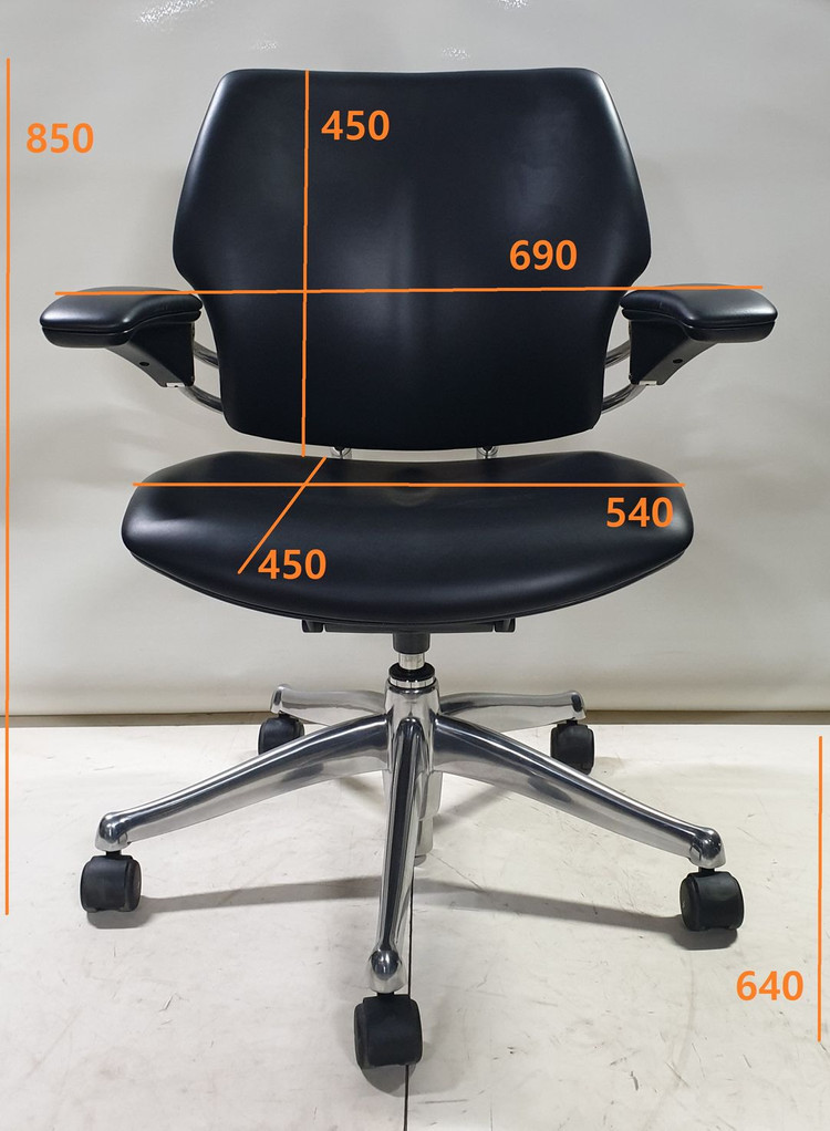 휴먼스케일 프리덤 태스크 가죽 의자 (Humanscale Freedom Task Leather Chair) 이미지