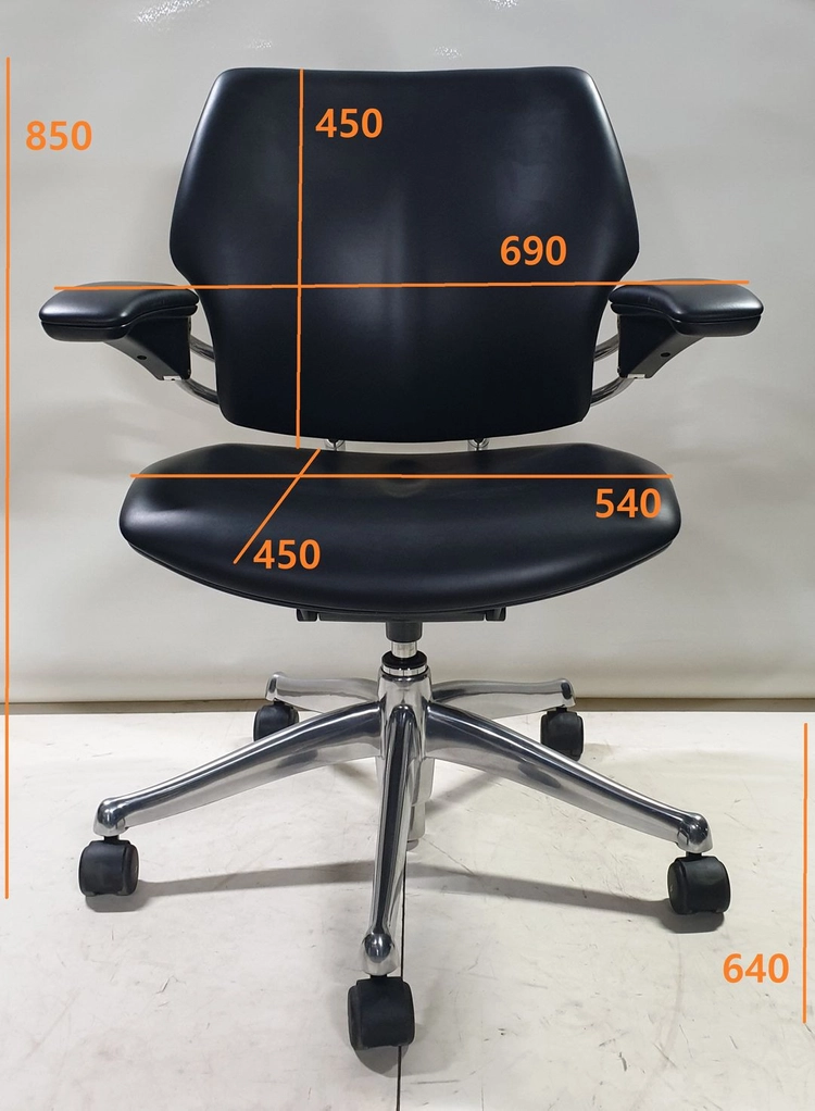 휴먼스케일 프리덤 태스크 가죽 의자 (Humanscale Freedom Task Leather Chair) 이미지