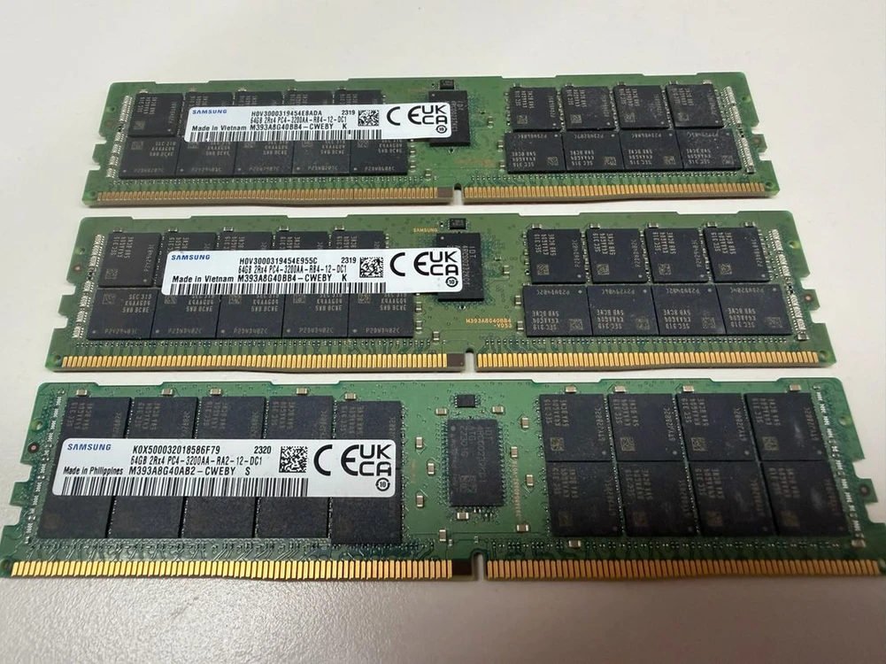 삼성전자 64GB DDR4 PC4 3200 서버용 RAM 이미지