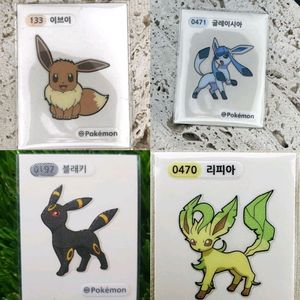 구매] 포켓몬스터 띠부씰 구매합니다 이브이 글레이시아 리피아 블래키 이미지