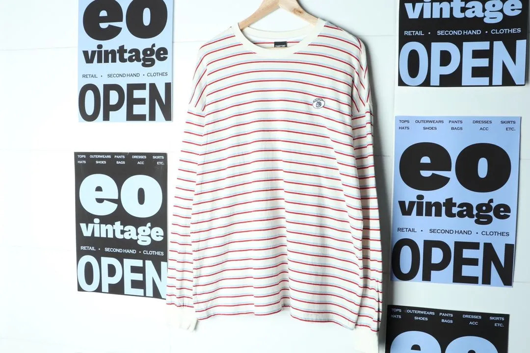 (L-2XL) 꼼파뇨 긴팔티셔츠 오버핏 쭉티 스트릿 이미지