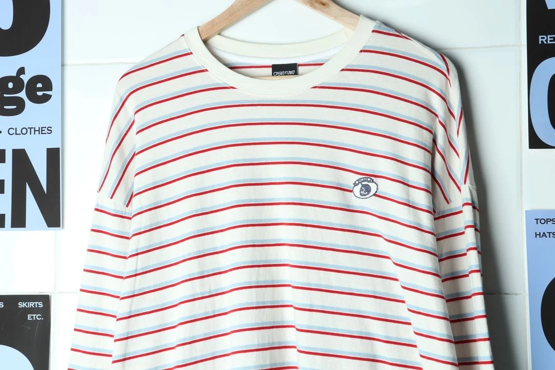 (L-2XL) 꼼파뇨 긴팔티셔츠 오버핏 쭉티 스트릿 이미지