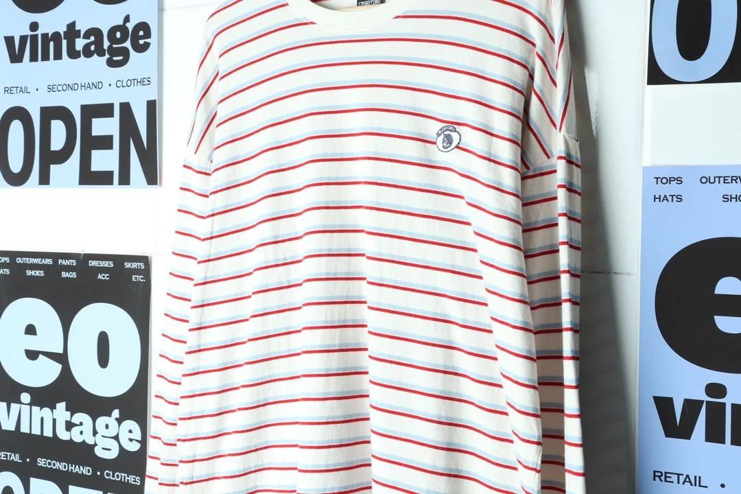 (L-2XL) 꼼파뇨 긴팔티셔츠 오버핏 쭉티 스트릿 이미지