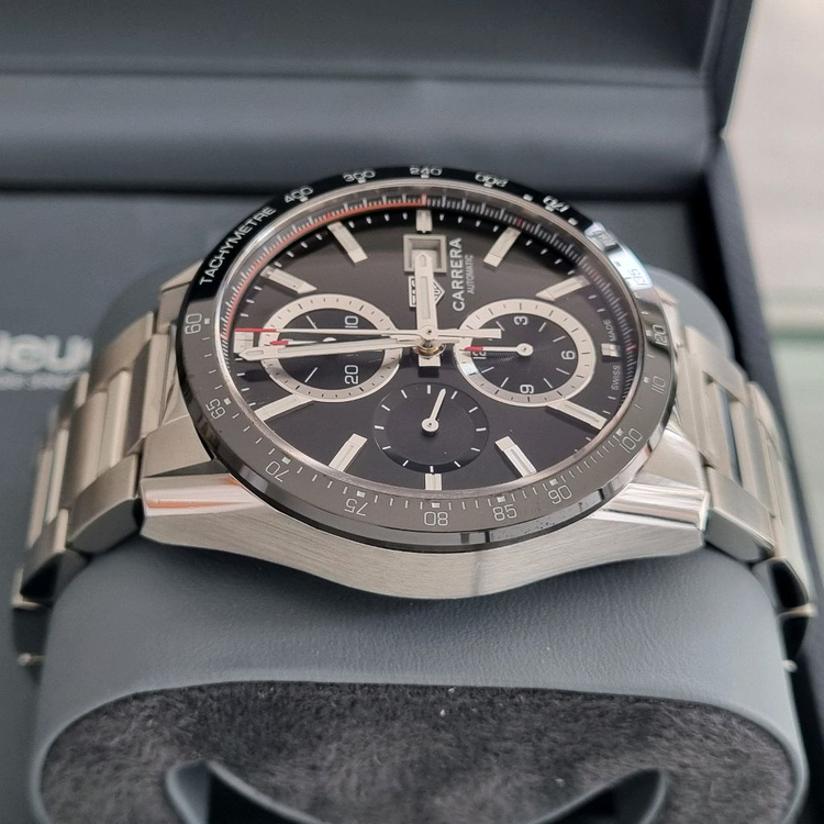 태그호이어 준신형 까레라 크로노그래프 41mm 검판 CBM2110(오버홀 완료) 이미지