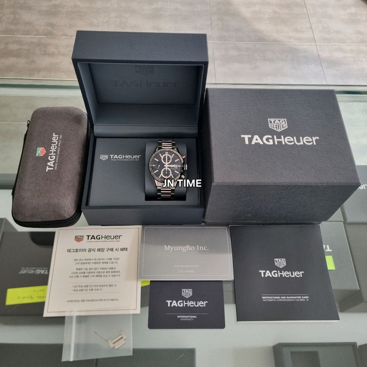 태그호이어 준신형 까레라 크로노그래프 41mm 검판 CBM2110(오버홀 완료) 이미지