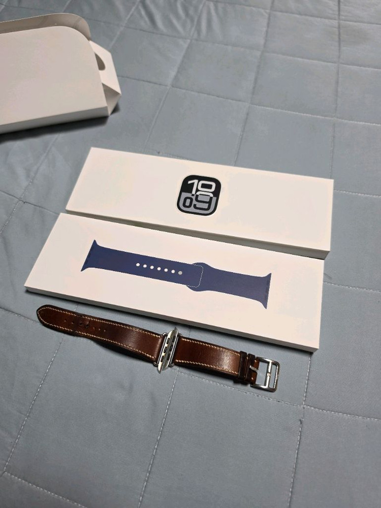애플워치 시리즈 10 46mm 알루미늄 실버 gps 이미지