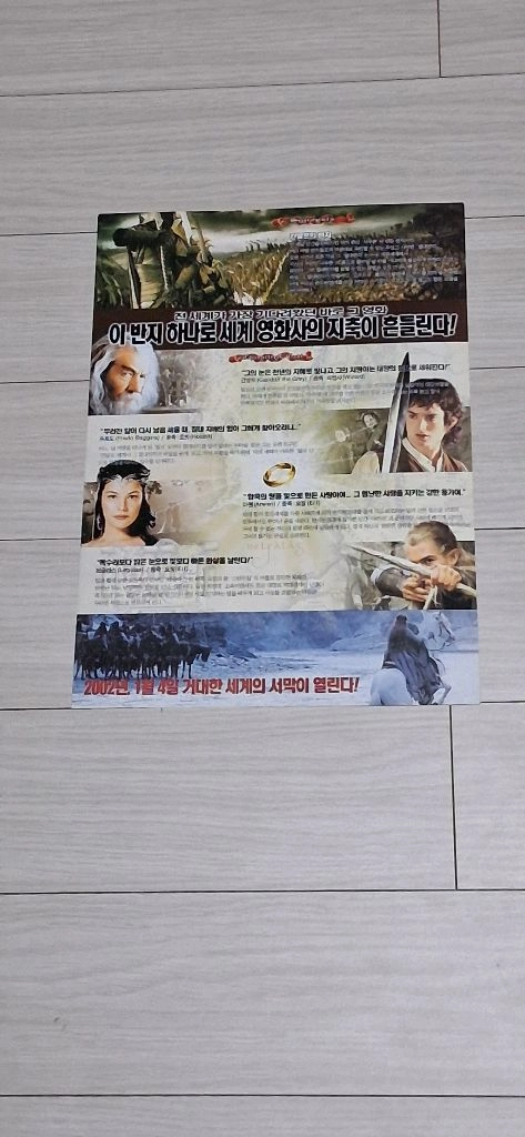 영화전단지 피터잭슨감독 일라이저우드 리브타일러 케이트블란쳇 반지의제왕:반지원정대 이미지