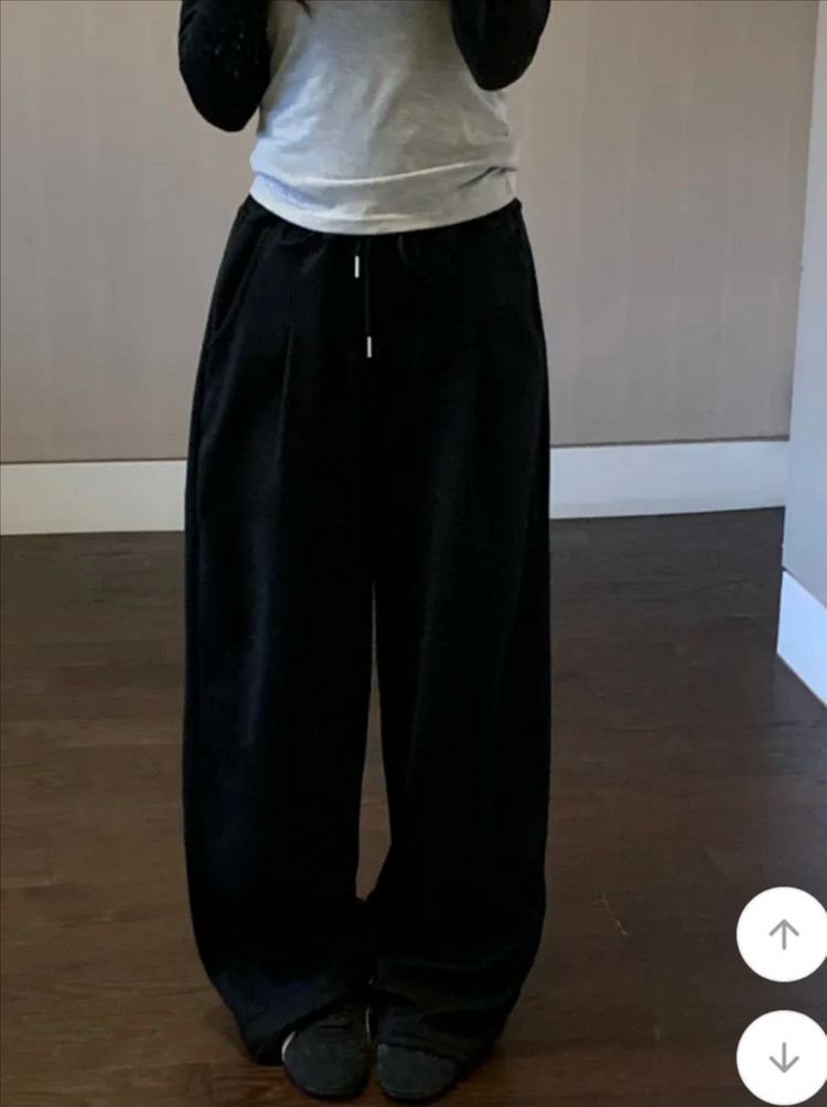 핀턱와이드팬츠 벌룬핏 바지 남녀공용 이미지