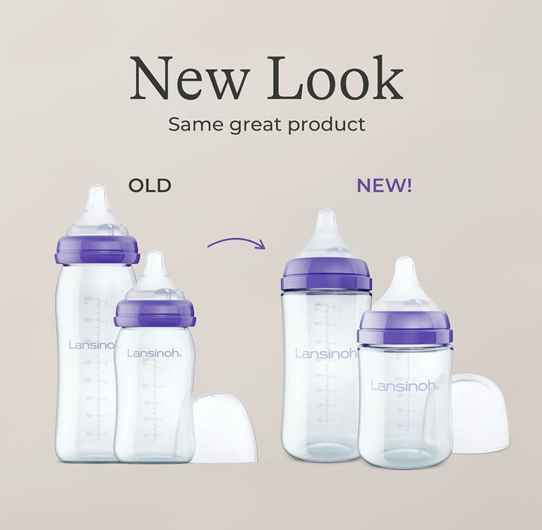 (새상품) 란시노 유리젖병240ml(M꼭지포함) 이미지