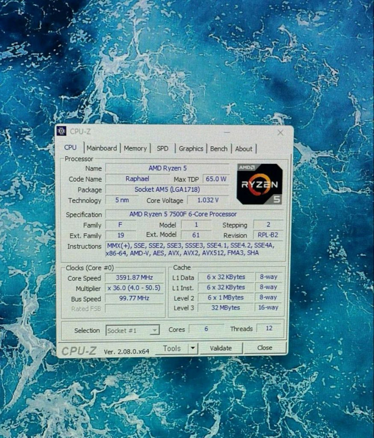 AMD 7500f RTX 4070 32gb 1Tb 게이밍 컴퓨터 이미지